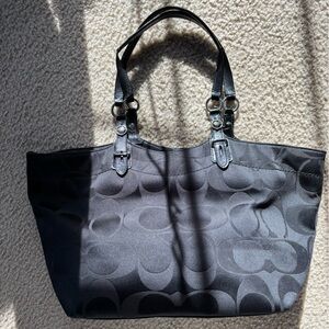 Black Designer Coach Tote Bag